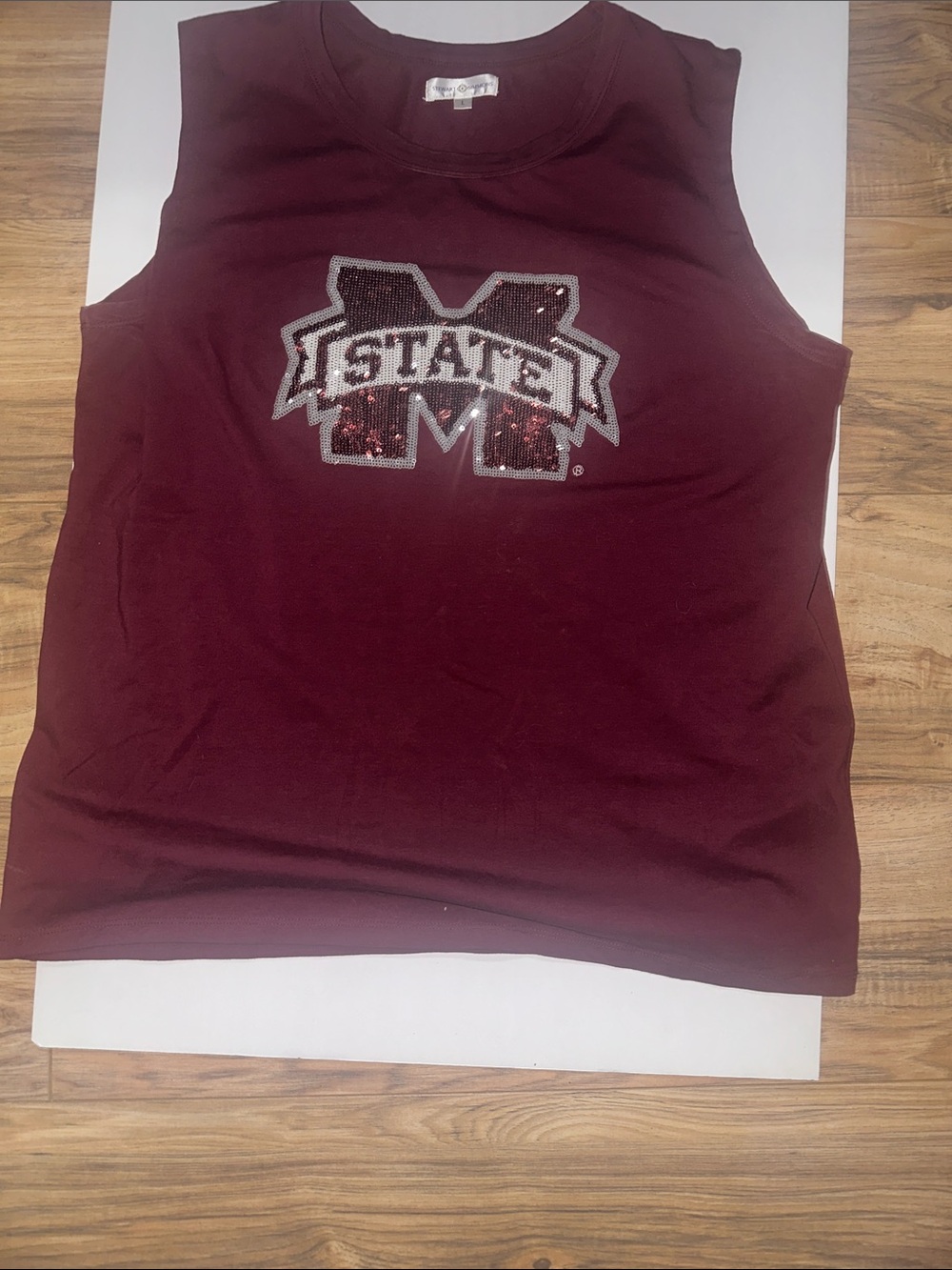 Mississippi State sequined high quality tank top. EUC
